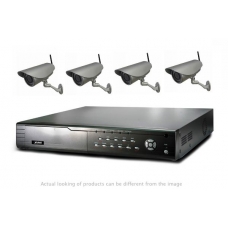 2 Mega Pixel 4CH channel CCTV DVR Kit Inc. H.264 NVR with Mobile Viewing and Waterproof IR 20M Bullet Bracket Cameras